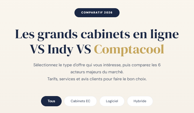 Comparatif cabinets en ligne 2026